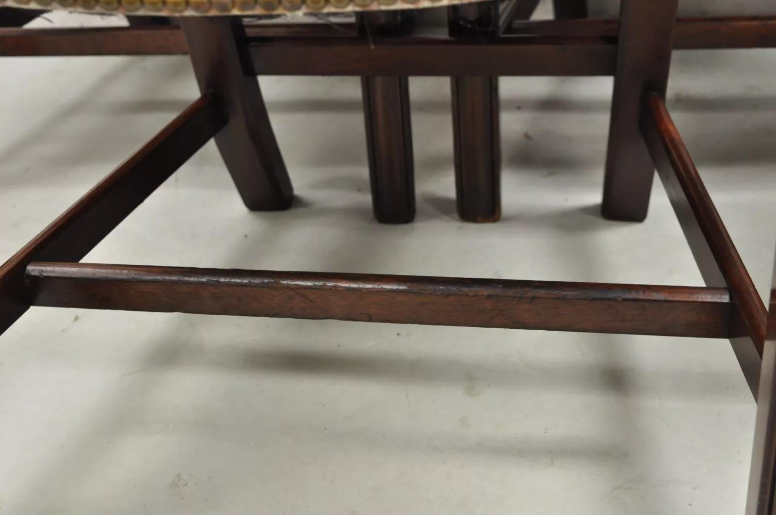Antiche sedie da pranzo Chippendale in stile georgiano in mogano intagliato - Set di 6 in vendita 2