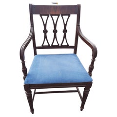 Antique Chippendale Mahogany Armchair, Circa 1930s