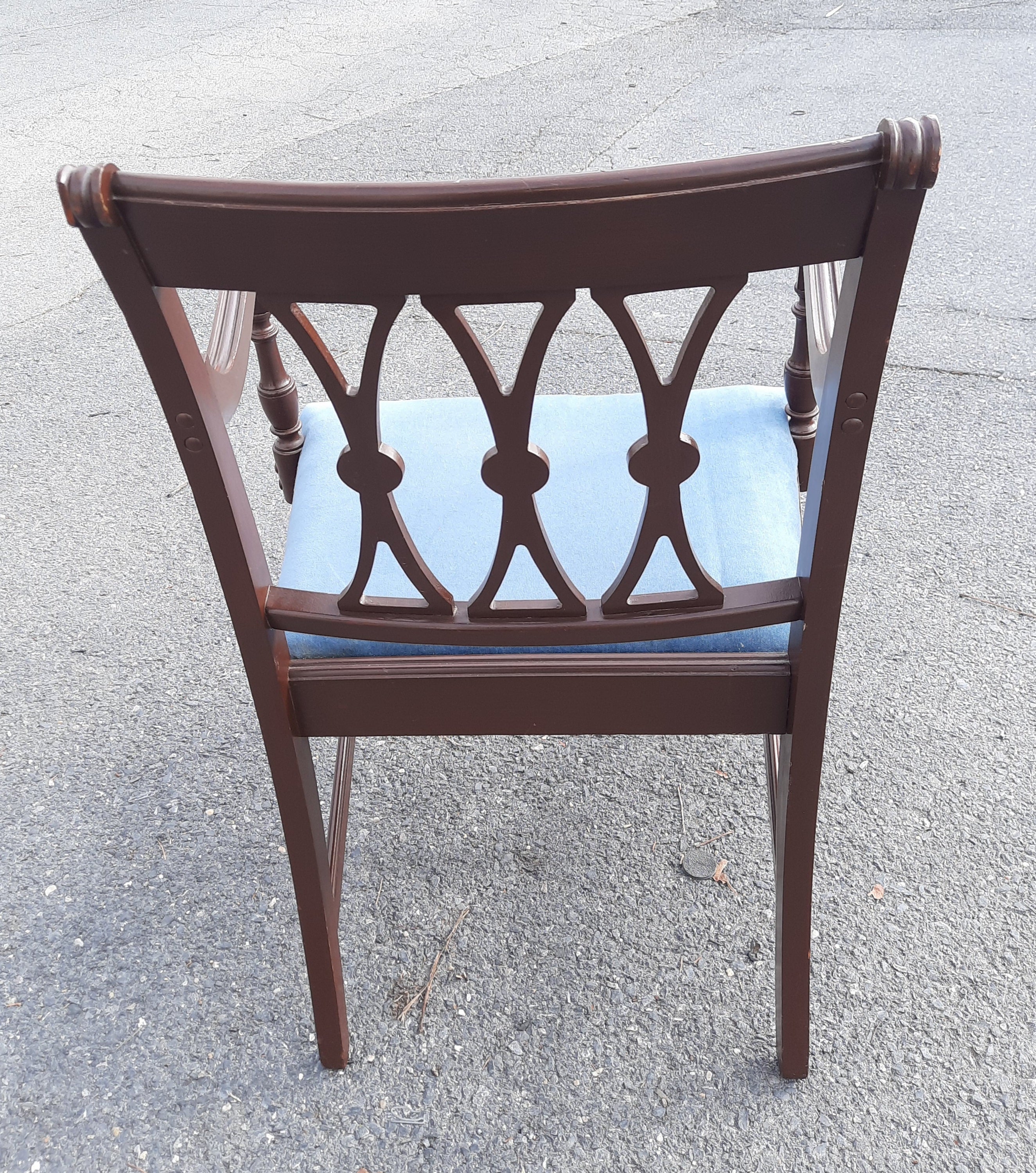 Antique Chippendale Mahogany Armchair, Circa 1930s For Sale 1