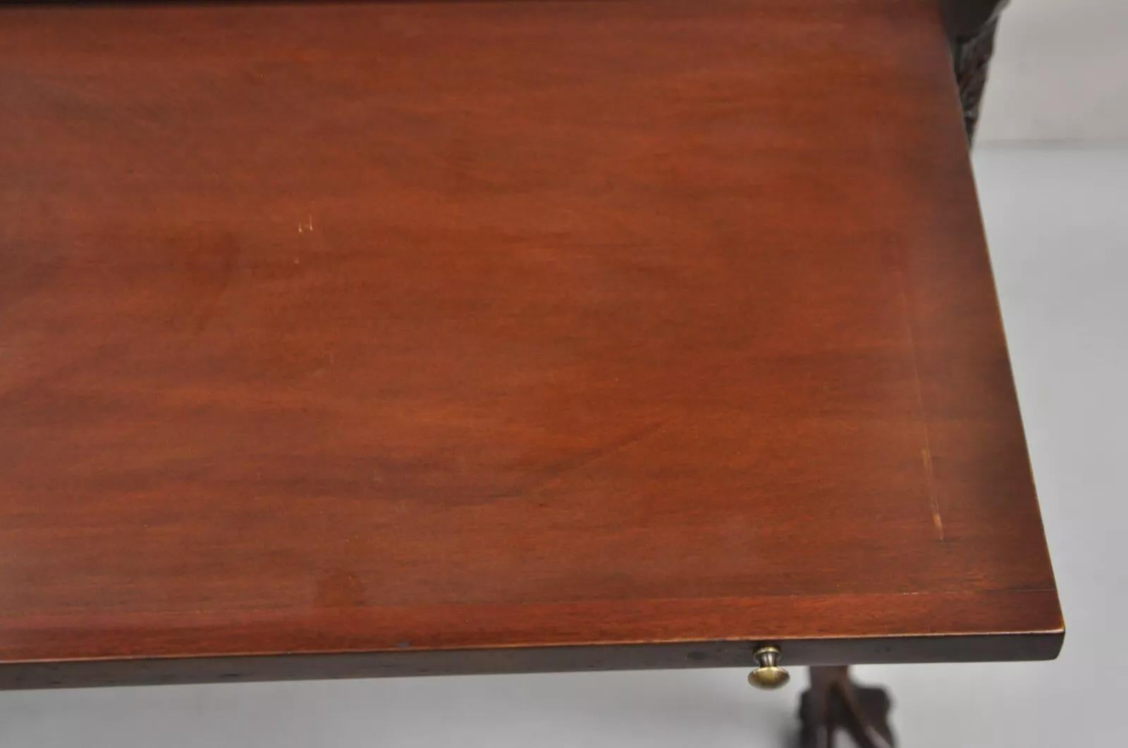 Antique Chippendale Mahogany Carved Ball and Claw Highboy Tall Chest Dresser 2