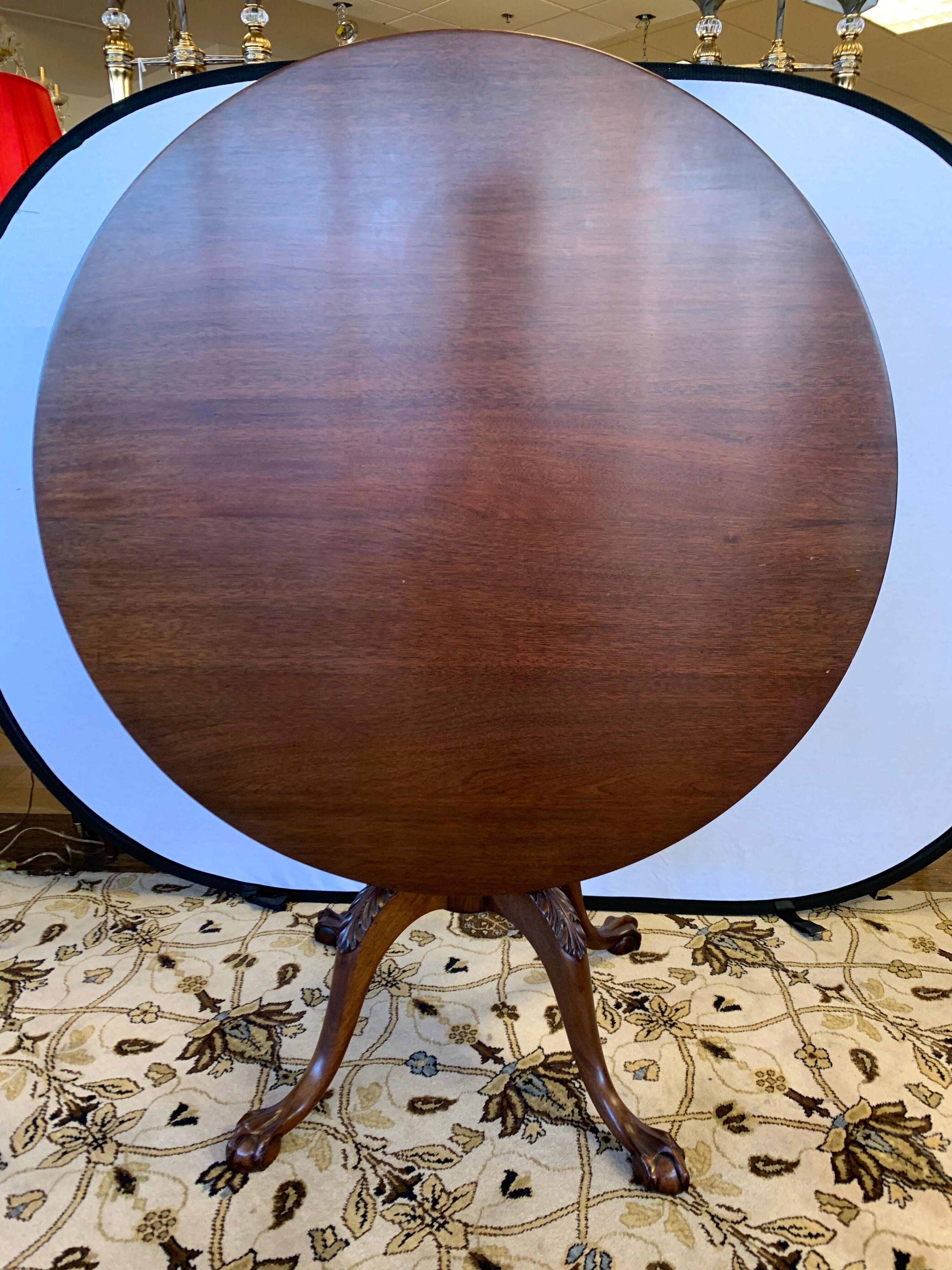 vintage round card table