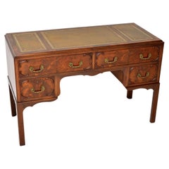 antique chippendale desk Antique Chippendale Style Leather Top Desk