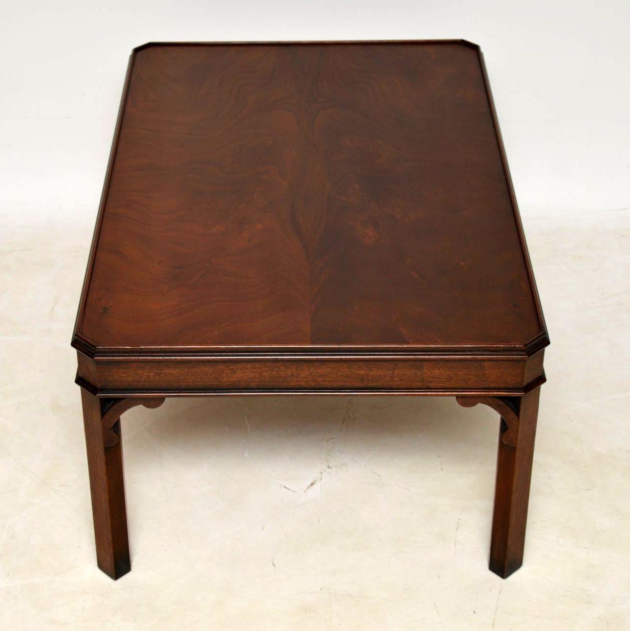 vintage mahogany coffee table