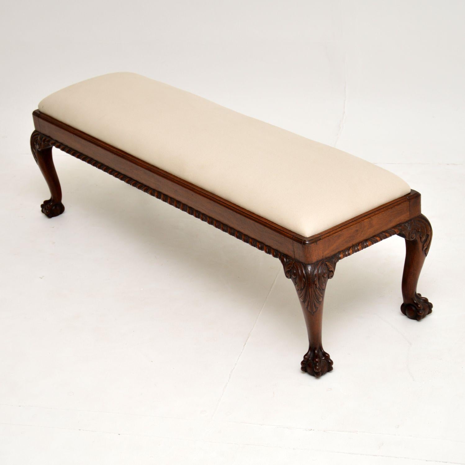 chippendale footstool