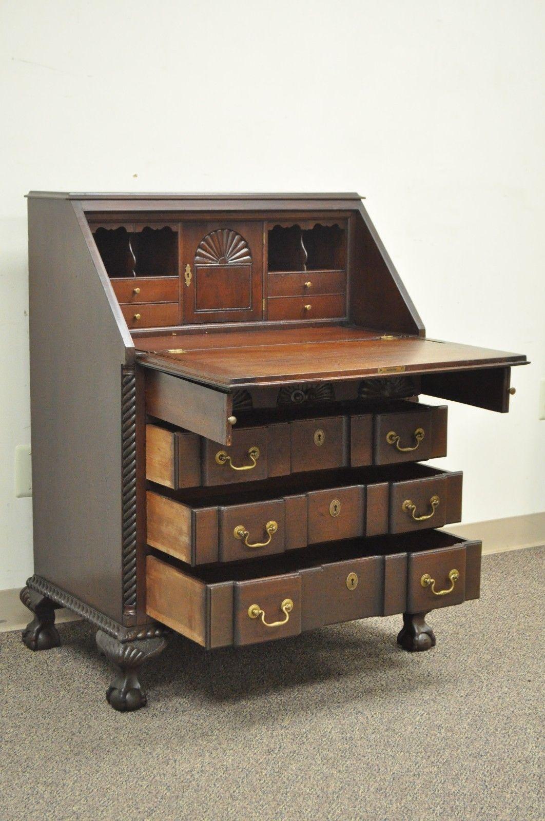 chippendale drop front desk