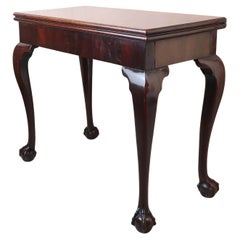 Antique Chippendale Style Side Table with Claw and Ball Feet, circa 1780