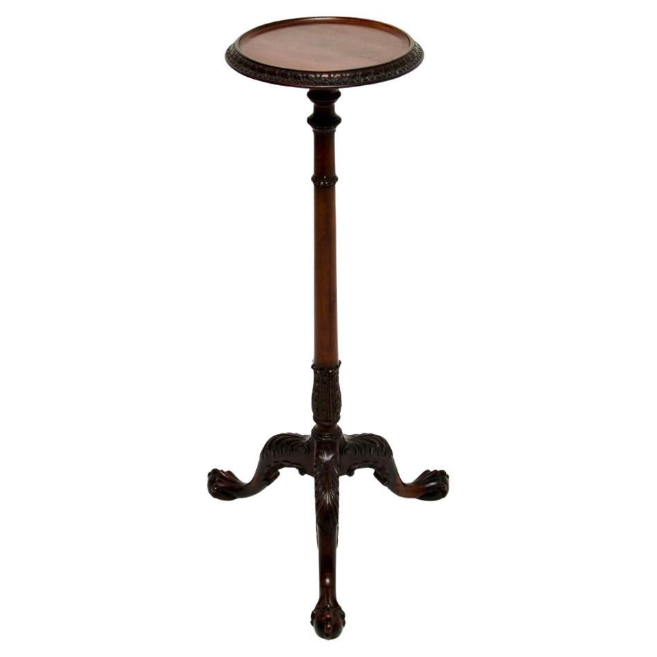 Antique Chippendale Style Torchere / Plant Stand