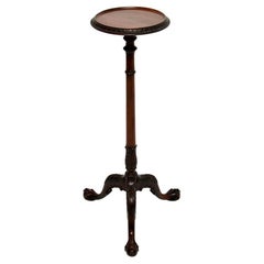 Antique Chippendale Style Torchere / Plant Stand
