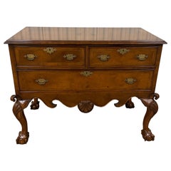 Antique Chippendale Three Drawer Chest of Drawers