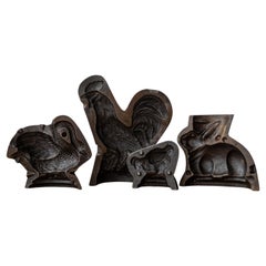 Antico stampo per cioccolato, 1890 circa - set di 4 pezzi
