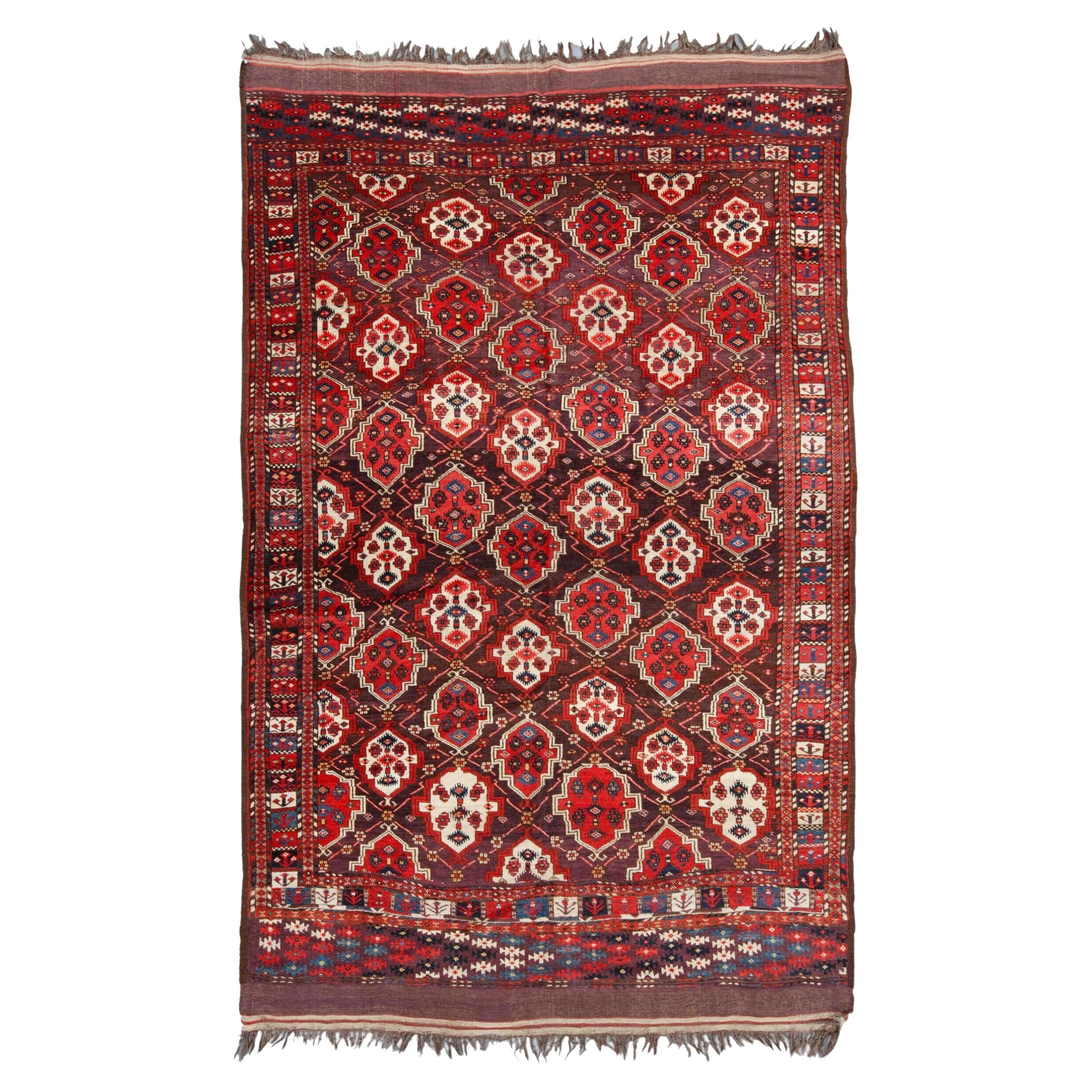 Antique Chodor Main Rug - Middle of 19th Century Central Asia Turkmen Chodor Rug