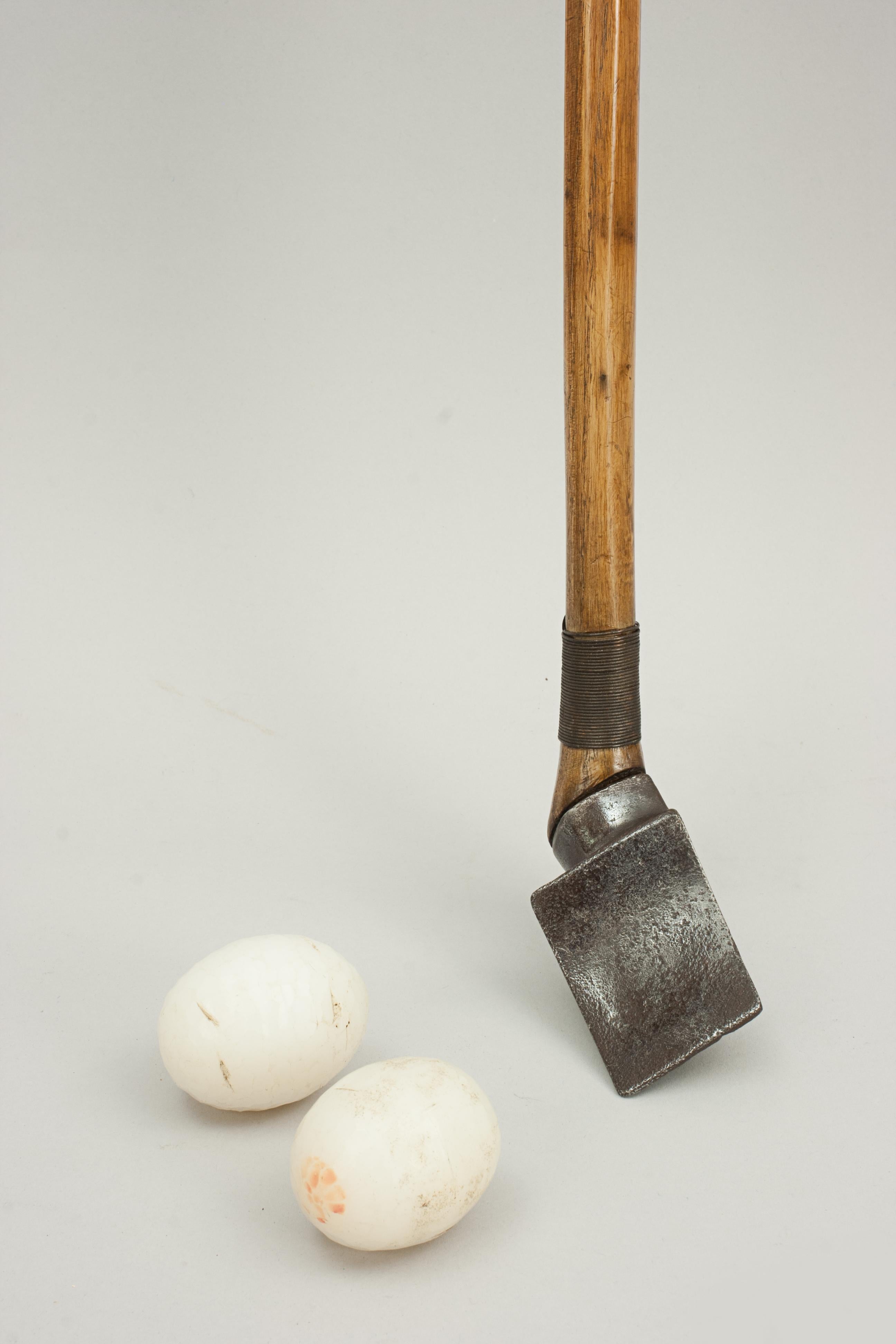 Antique Chole Club & Ball. Golf Related. Bon état - En vente à Oxfordshire, GB