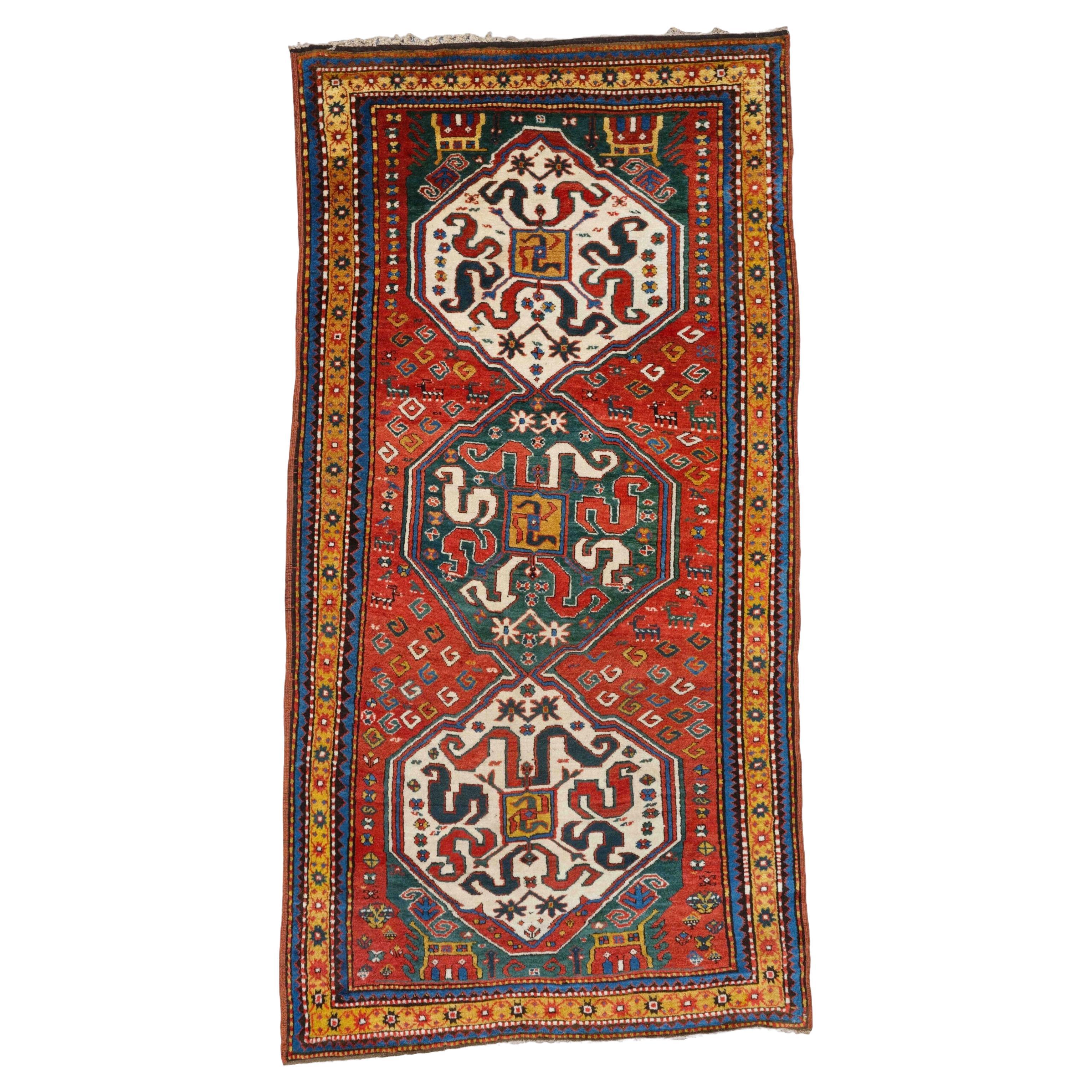 Antique Chondzoresk Rug - Middle of 19th Century Caucasian Chondzoresk Rug