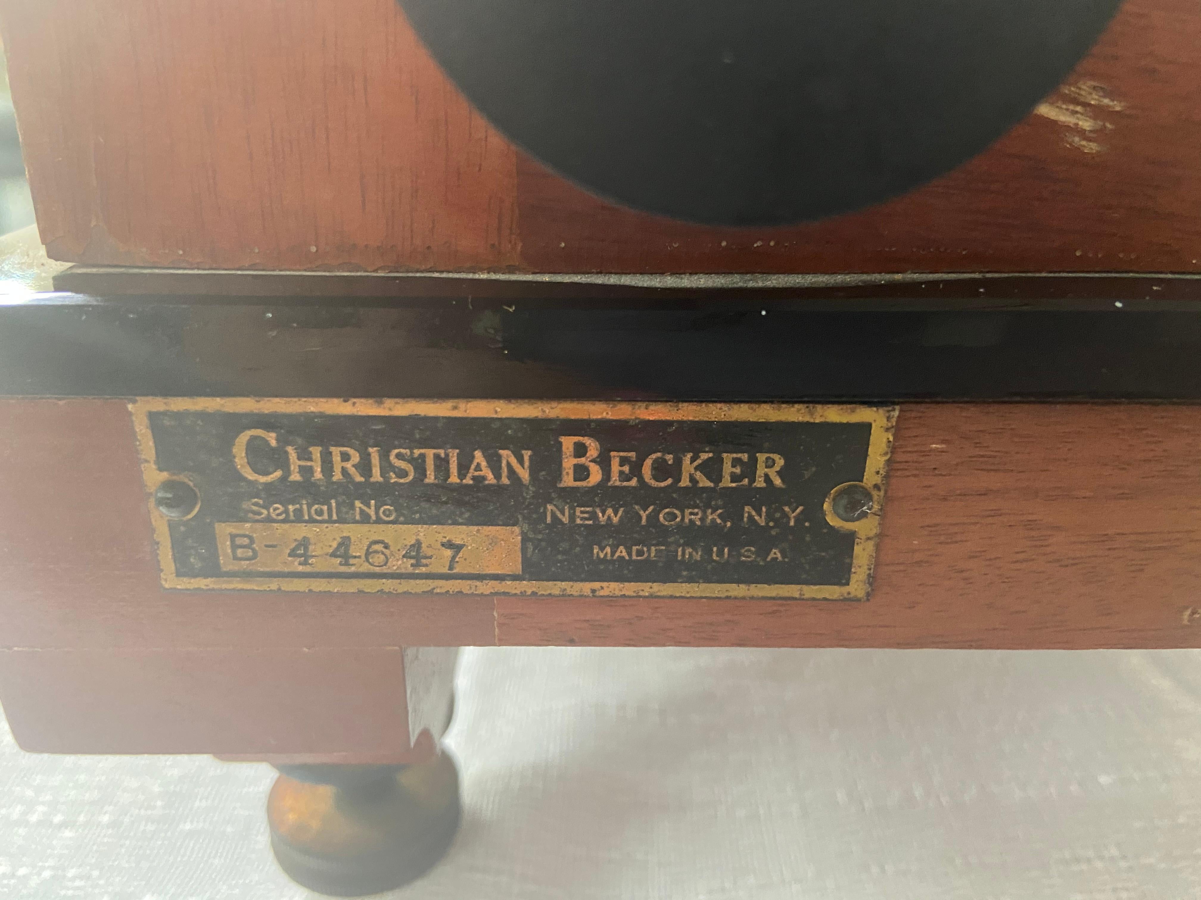 Antique Christian Becker New York Chainomatic Balance or Scale 6
