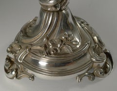 Antique Christofle et Cie Silvered Bronze and Crystal Centrepiece, circa 1900