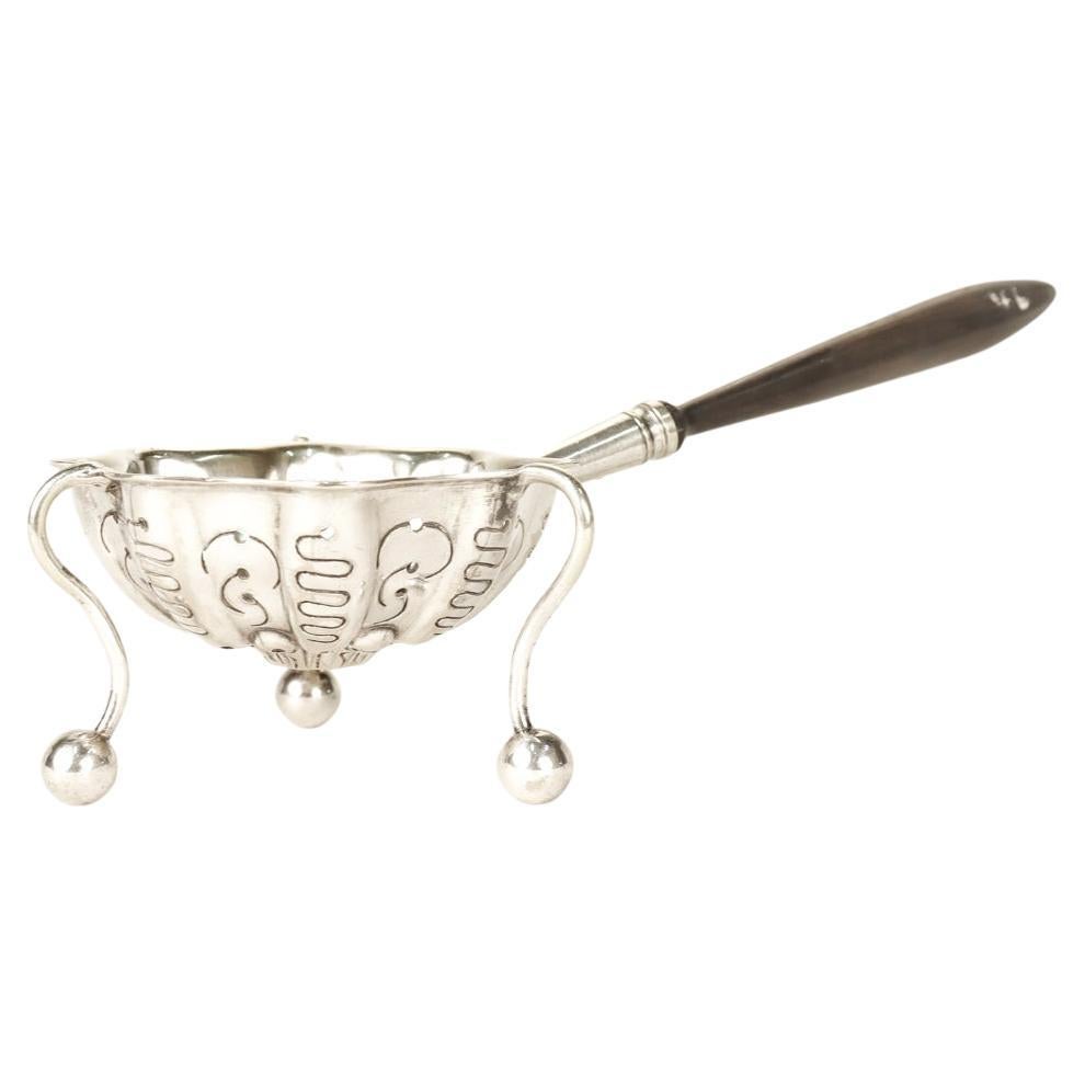 Antique Christofle French Silver Plated Tea Strainer For Sale 4