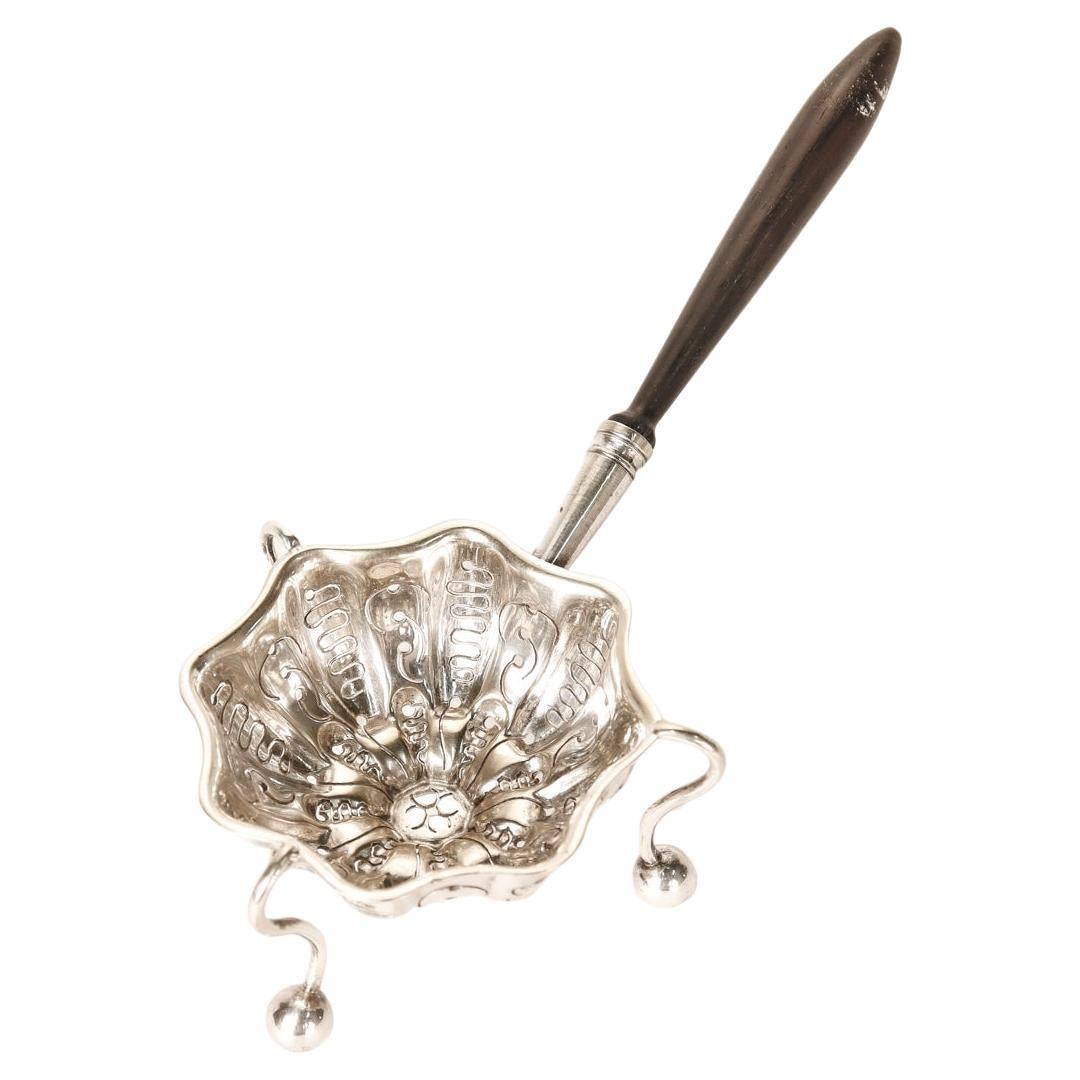 Antique Christofle French Silver Plated Tea Strainer For Sale 6