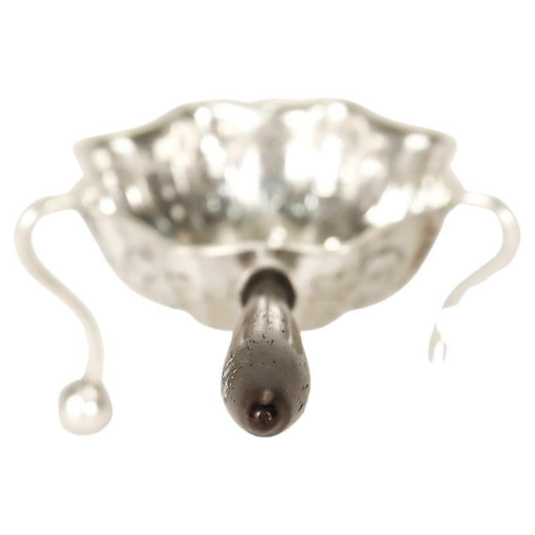 Antique Christofle French Silver Plated Tea Strainer In Good Condition For Sale In Philadelphia, PA