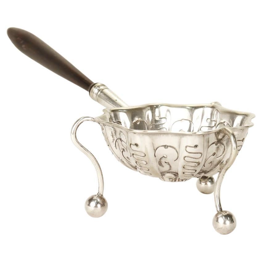 Antique Christofle French Silver Plated Tea Strainer For Sale 2