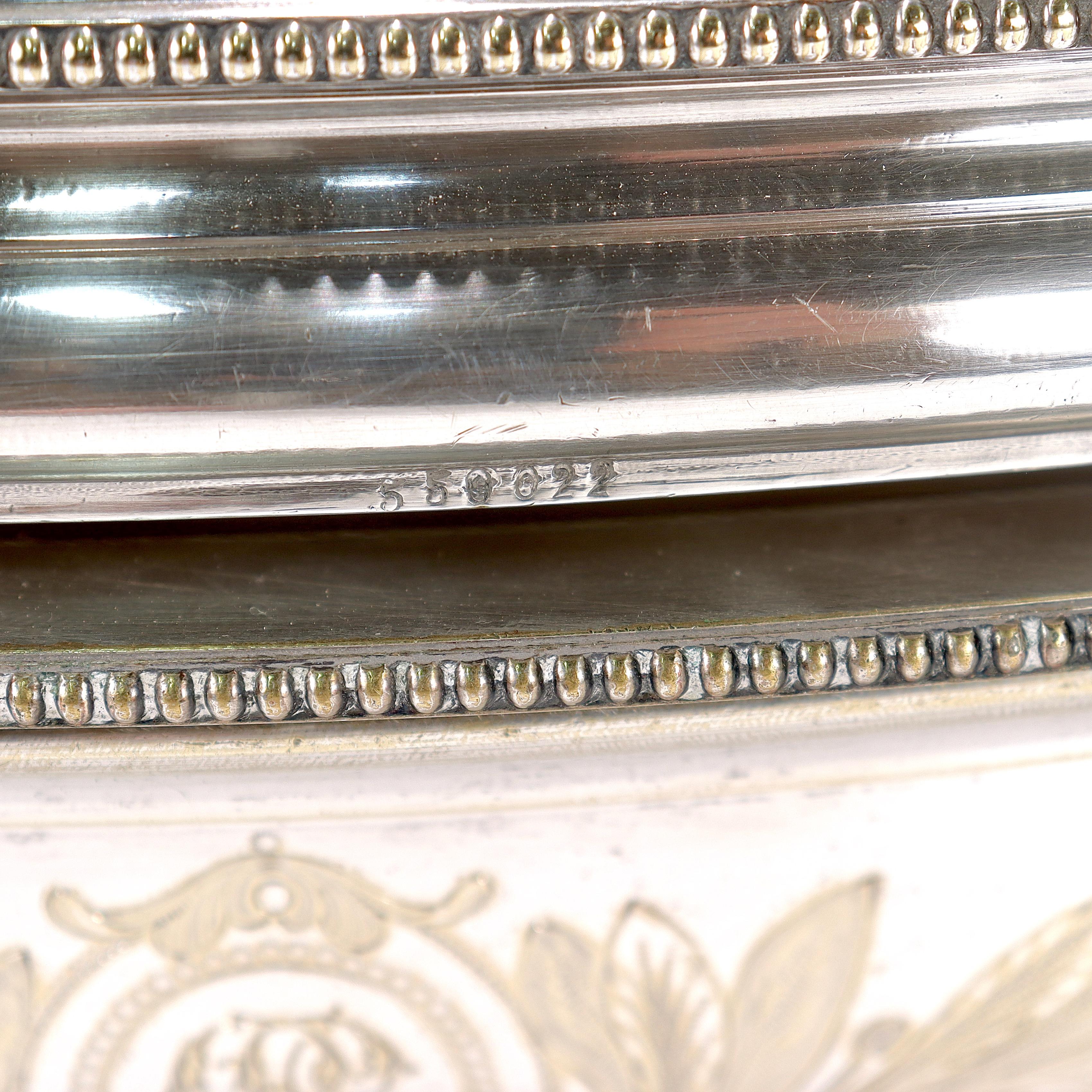 Soupière / soupière antique Christofle en métal argenté avec dôme recouvert en vente 6