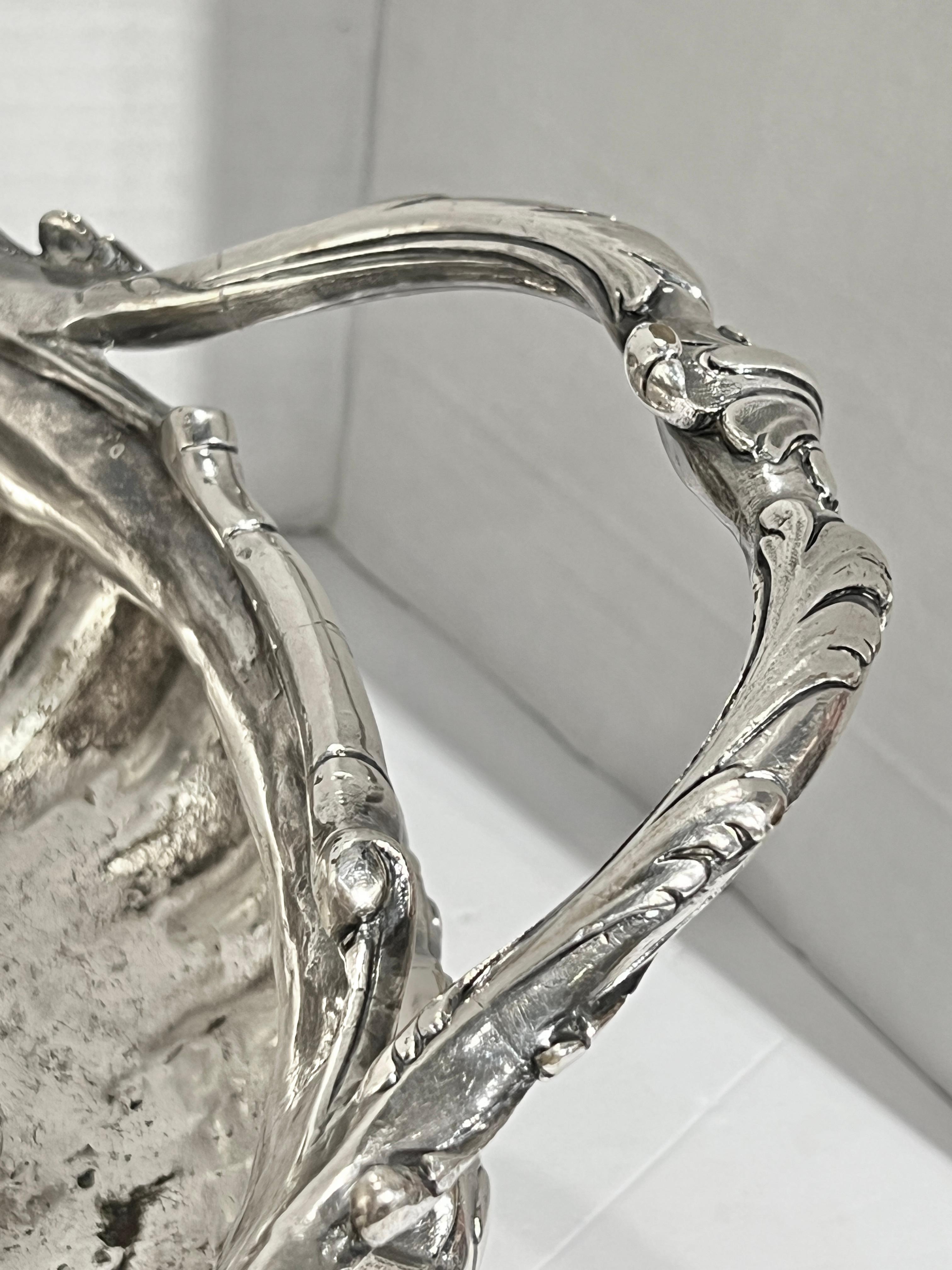 Antique Christofle Silvered Bronze Jardiniere Centerpiece For Sale 1
