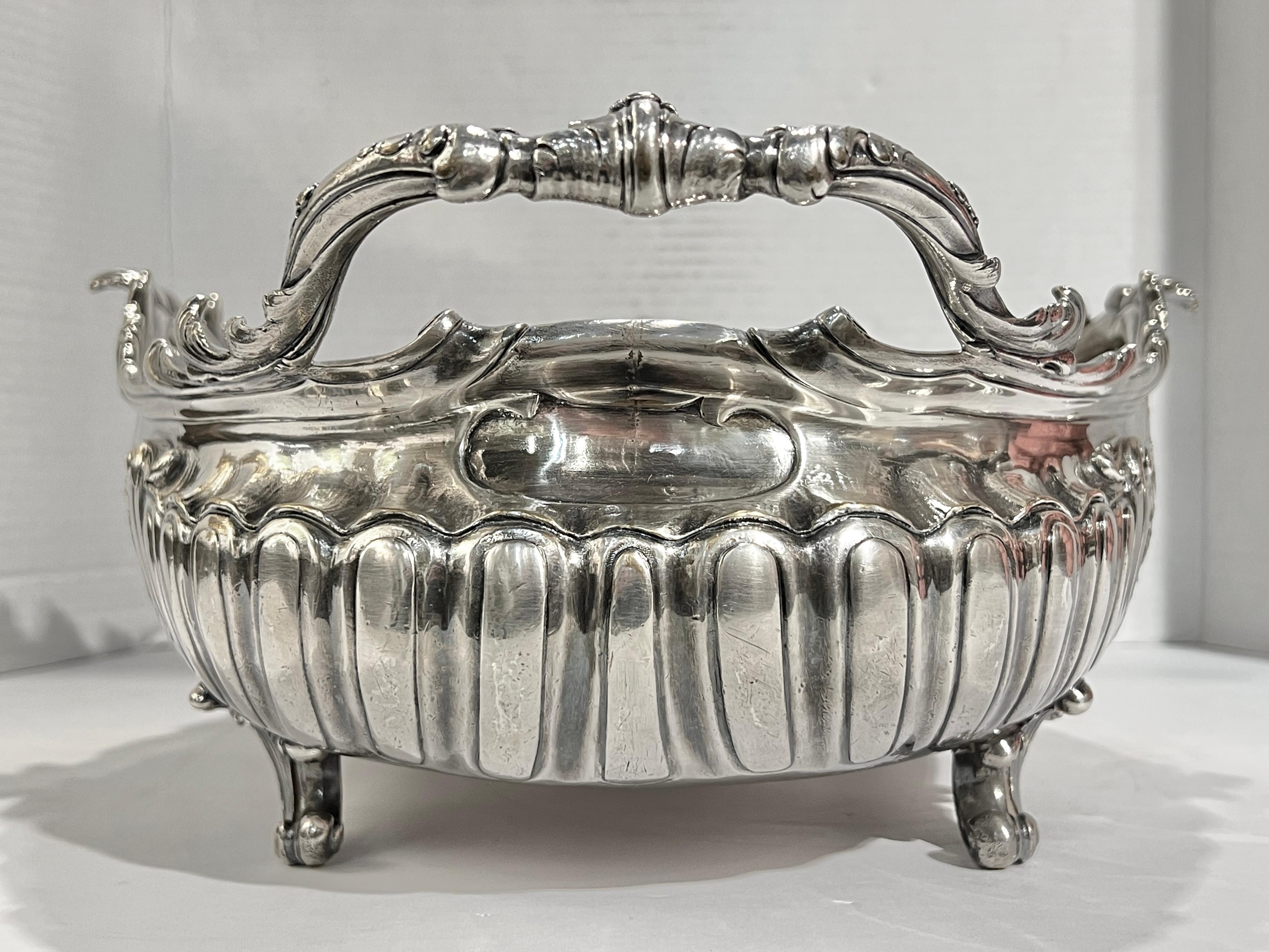 Antique Christofle Silvered Bronze Jardiniere Centerpiece For Sale 2