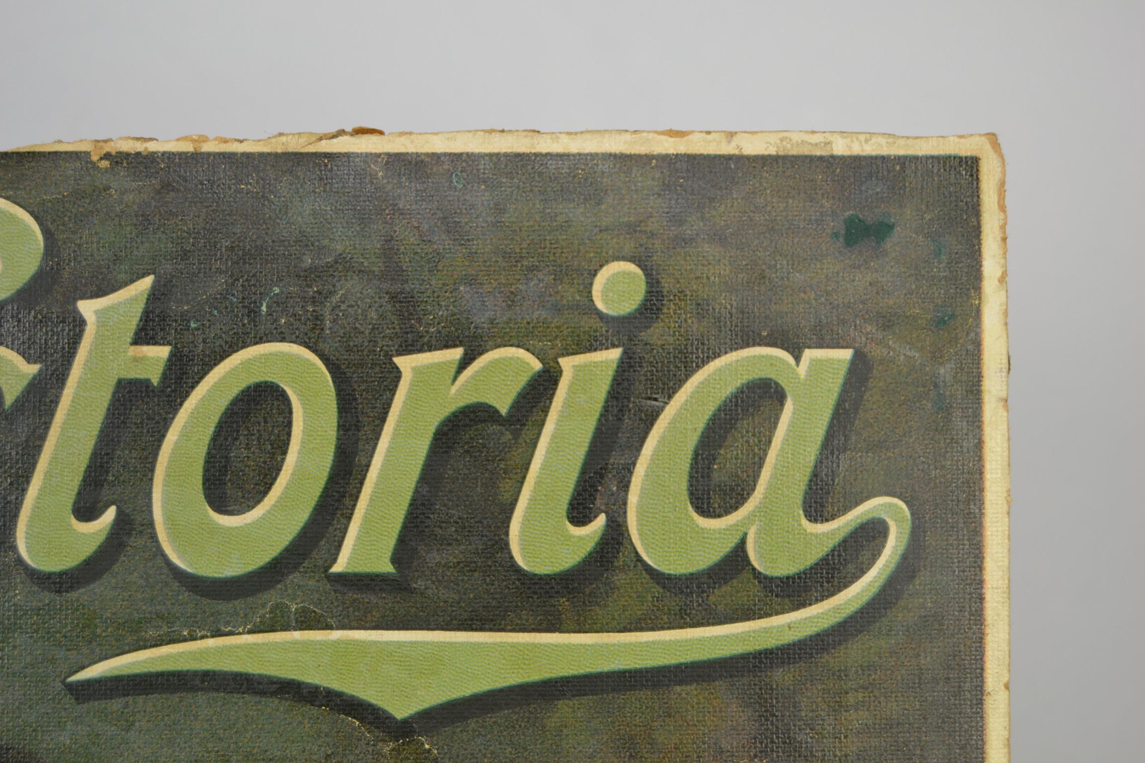 Antique Chromo Advertising Sign for Victoria Chocolate and Cacao, Belgium 5