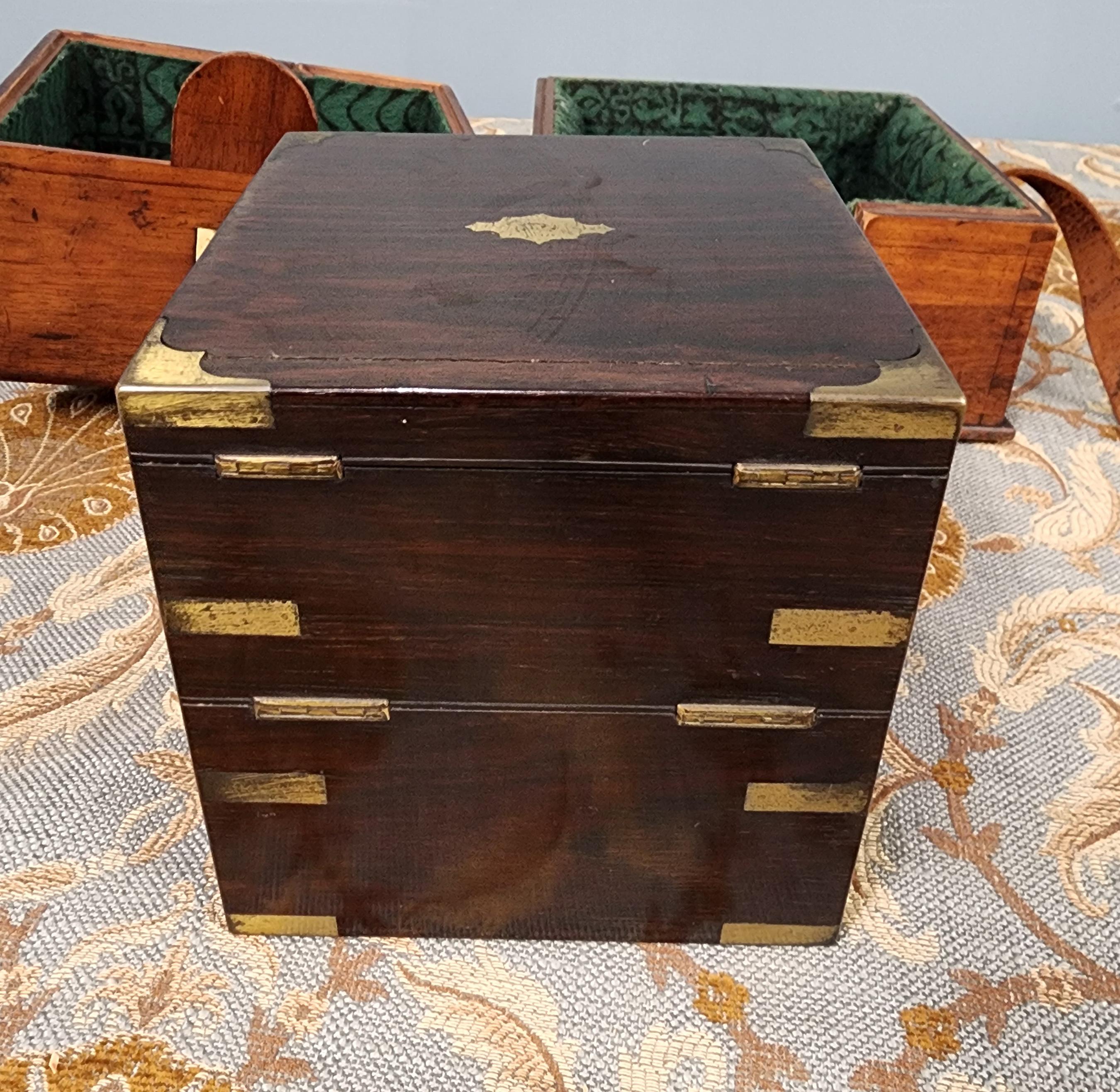 Antique Chronometer Clock J. Sewill Liverpool Marine Royal Navy Box For Sale 3