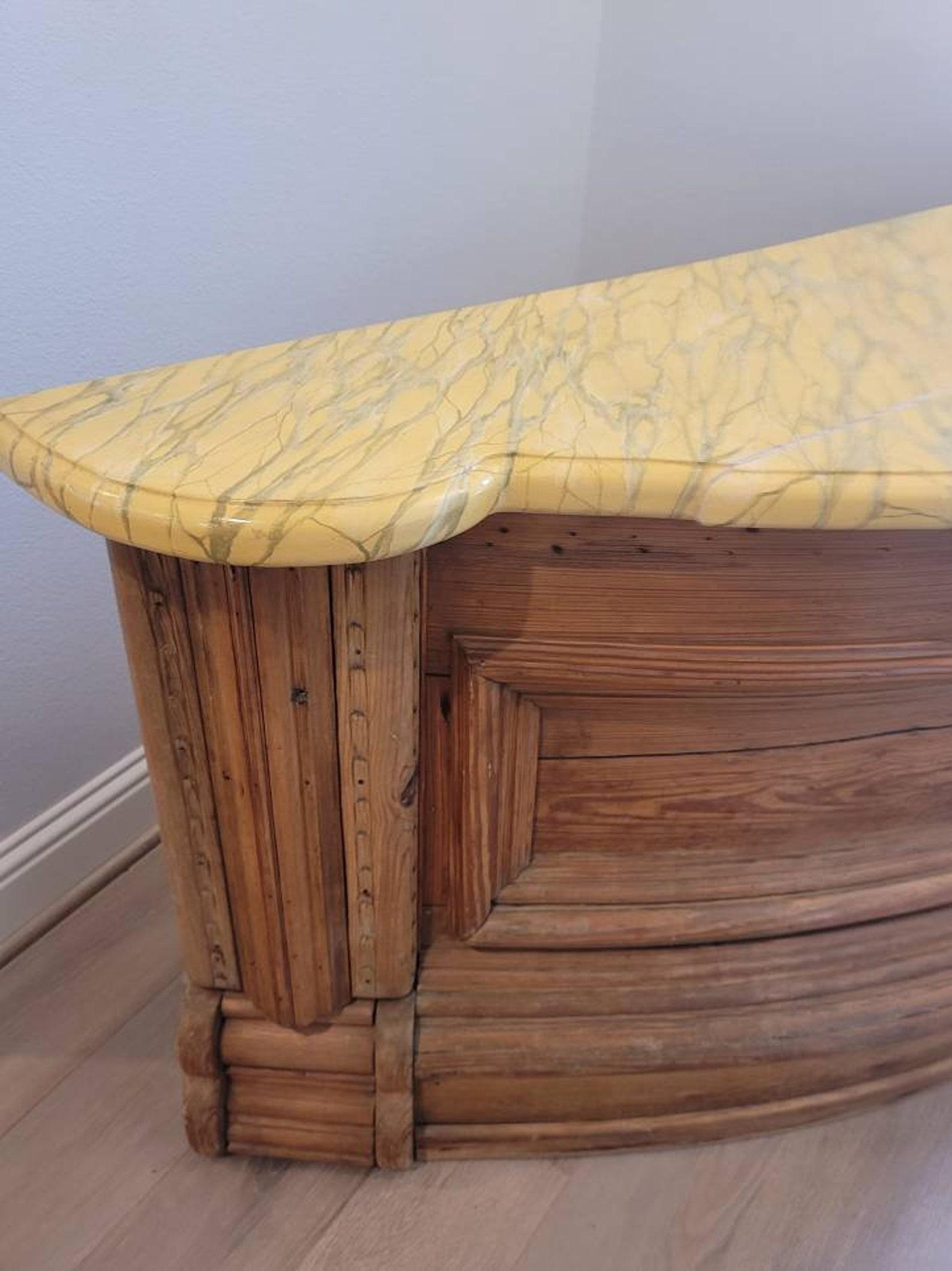 Antique Church Altar Table In Good Condition For Sale In Forney, TX