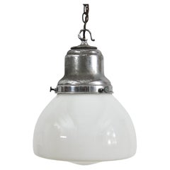 Vintage Church Opaline Pendant Light