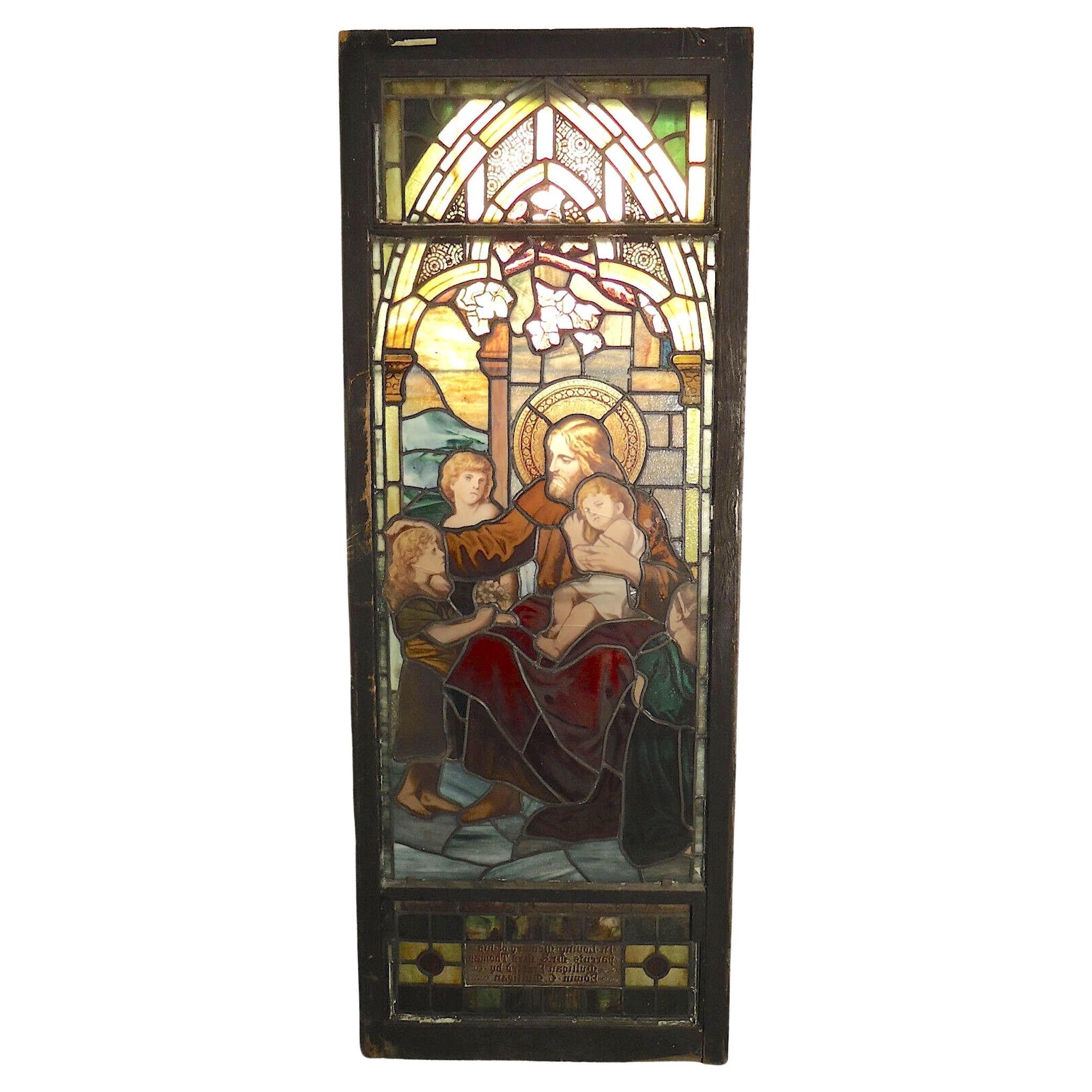 Antique Church Window  For Sale