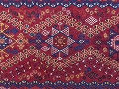 Antique Cicim or Jijim Kilim, hand-woven in natural dyed wool, Anatolia 1920s