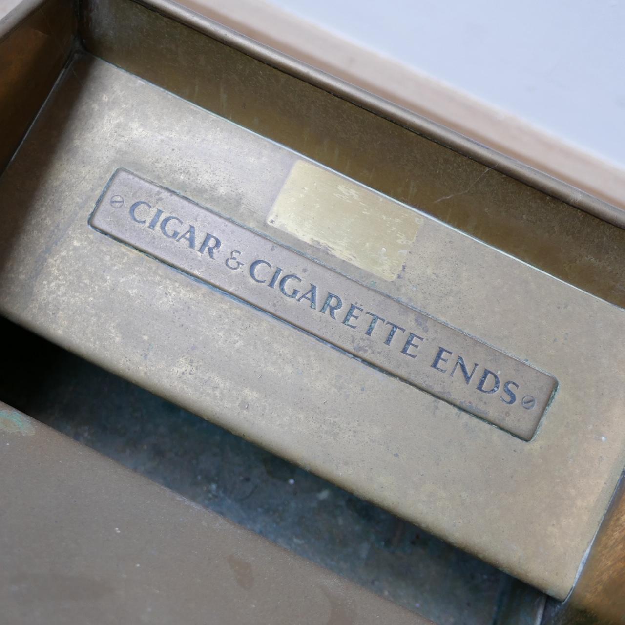 Antique Cigar and Cigarette Ends Brass Bins 'ONE AVAILABLE' In Good Condition In London, GB