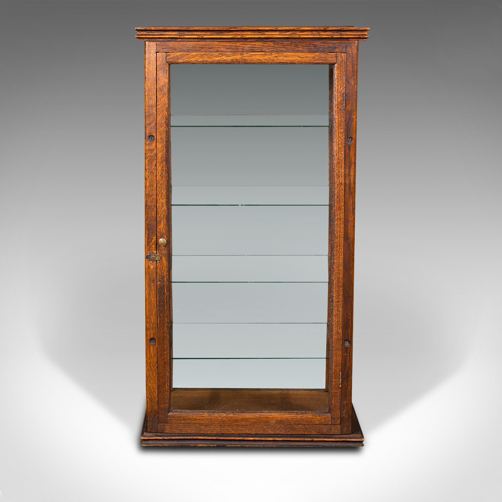Antique Cigar Display English, Oak, Retail, Shop, Countertop