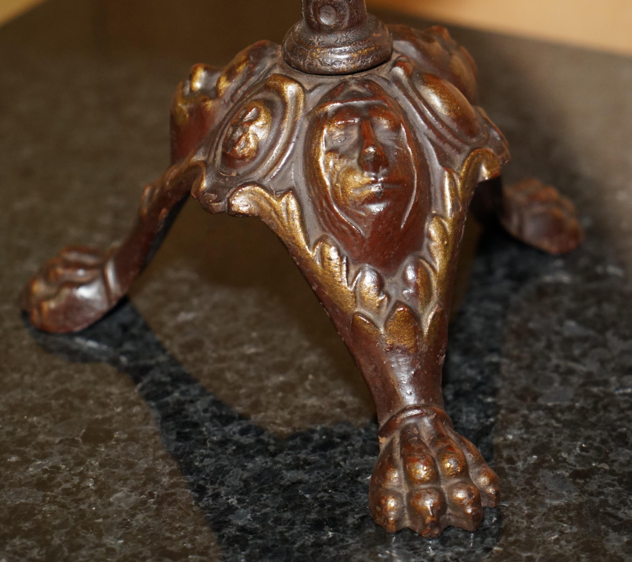Fait main ANTiQUE CIR 1880 J LEBEGUE & Cie PARIS TERRESTRIAL LITHOGRAPHIQUE GLOBE CAST IRON en vente