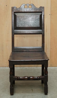 ANTIQUE CIRCA 1660-1680 CHARLES II ENGLISH OAK 17TH CENTURY OCCASiONAL CHAIR