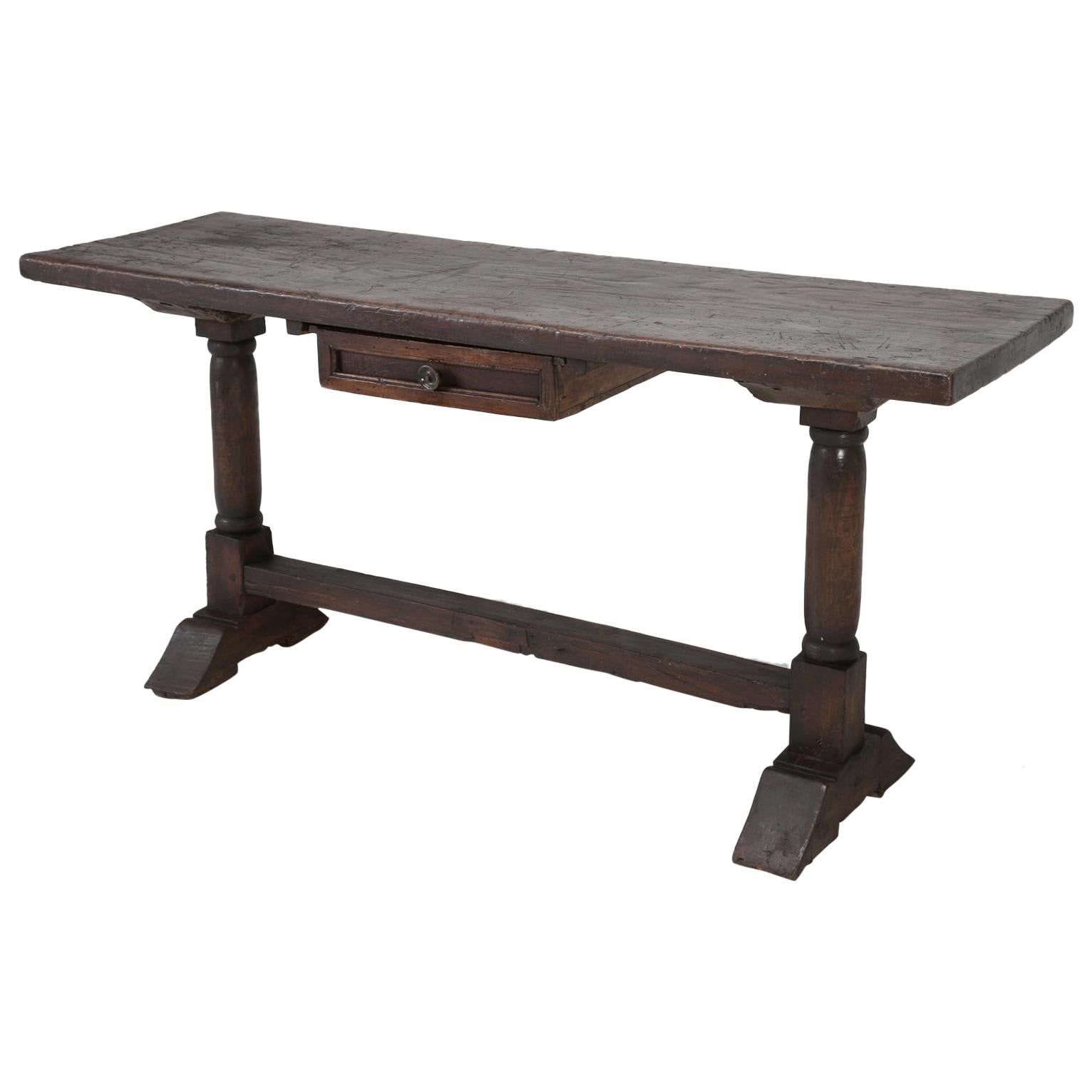 Antique Italian c1690-1730 Console Table, Desk, or Sofa Table 