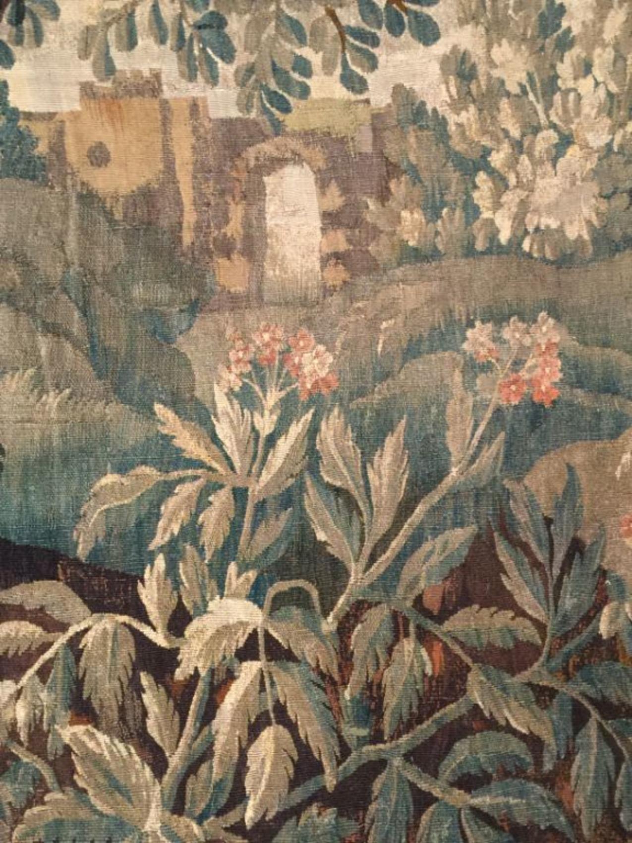 Fino al XVIII secolo Antico arazzo fiammingo Greene & Greene del 1740, 8'6 x 13'2 in vendita