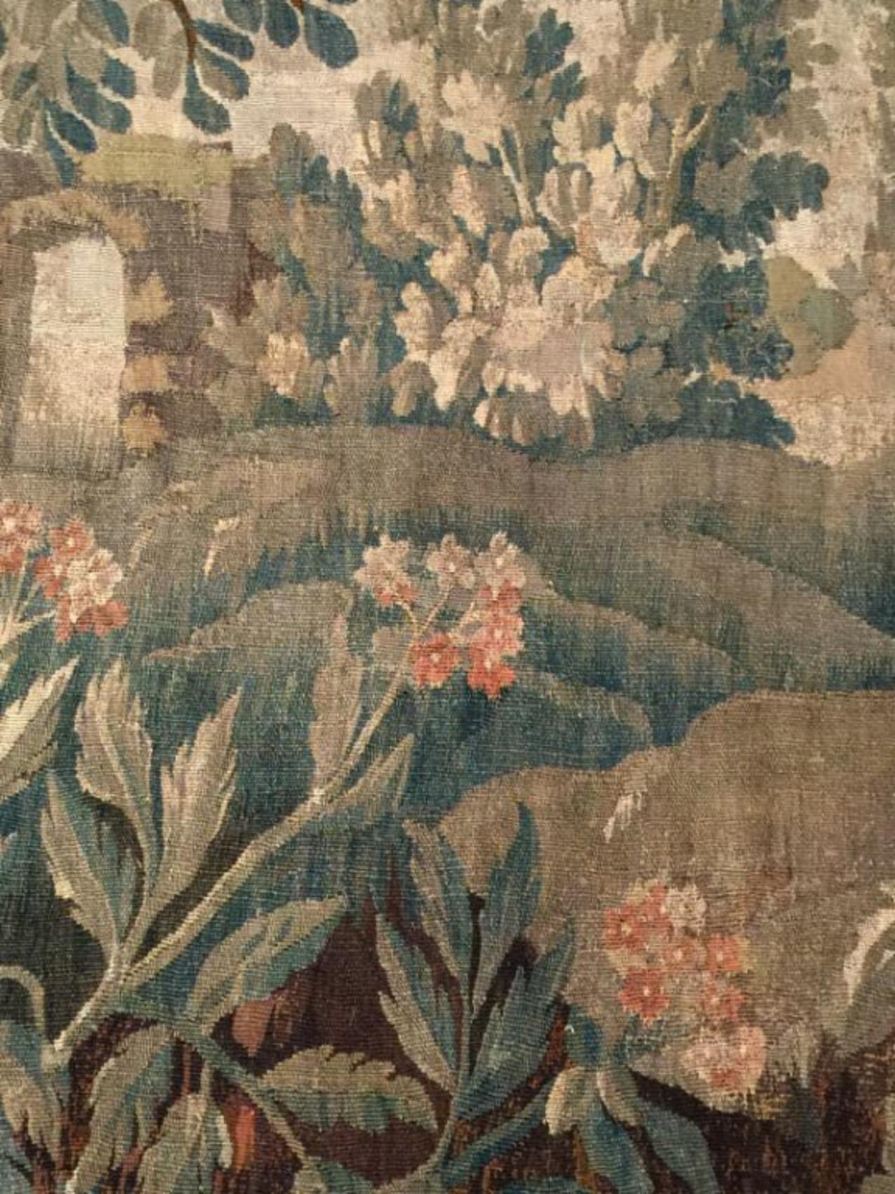 Lana Antico arazzo fiammingo Greene & Greene del 1740, 8'6 x 13'2 in vendita