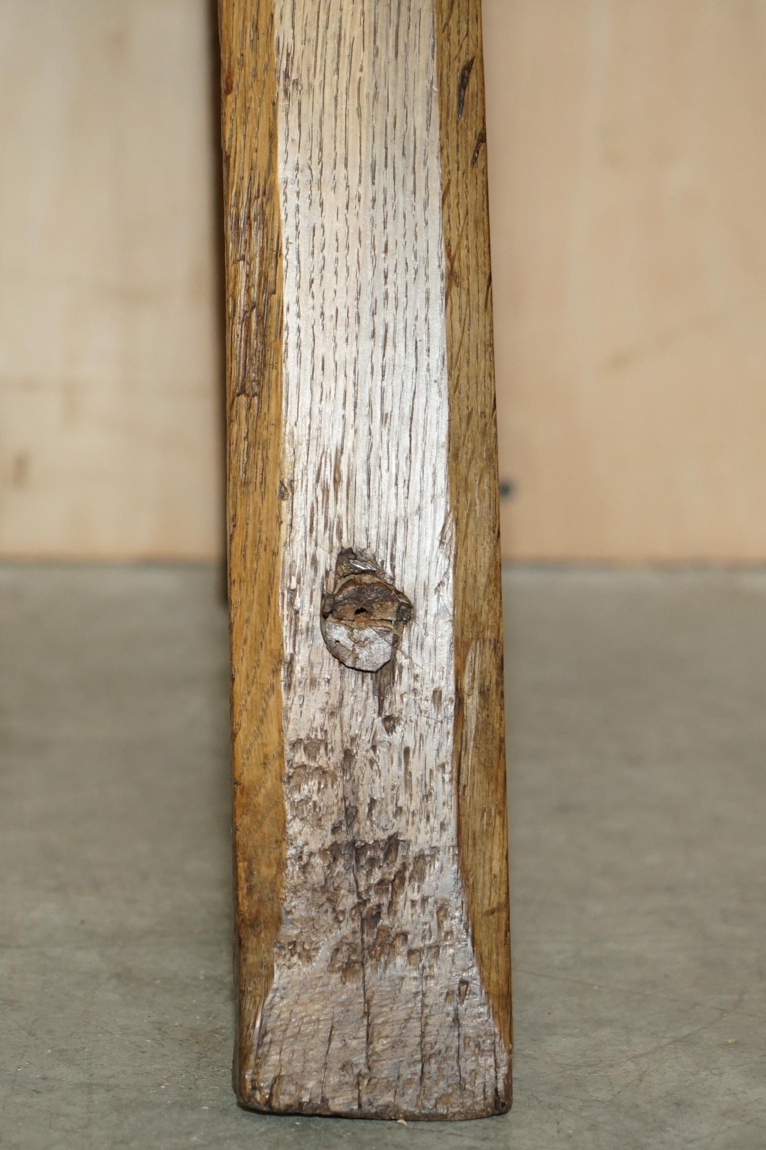 ANTIGUO CIRCA 1800 MÁQUINA DE CORTE DE CÁÑAMO DE ARTE FOLK PRiMITIVO MUY DECORATIVO en venta 2