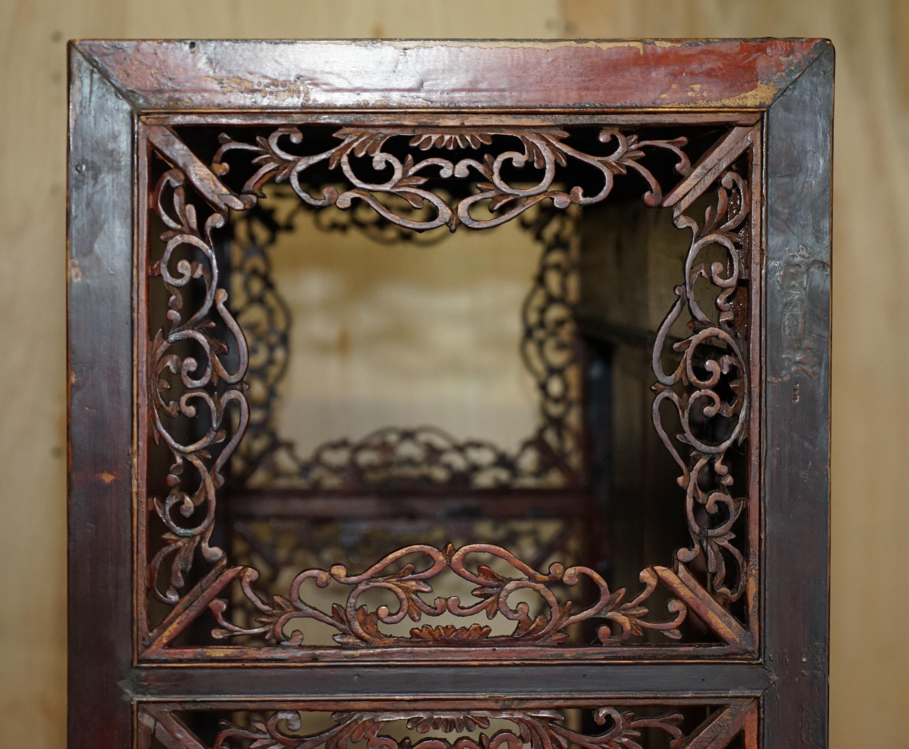 Antike um 1860 Chinesisch Hand gemalt Hochzeit Kabinett Haushälterinnen Cupboard im Angebot 4