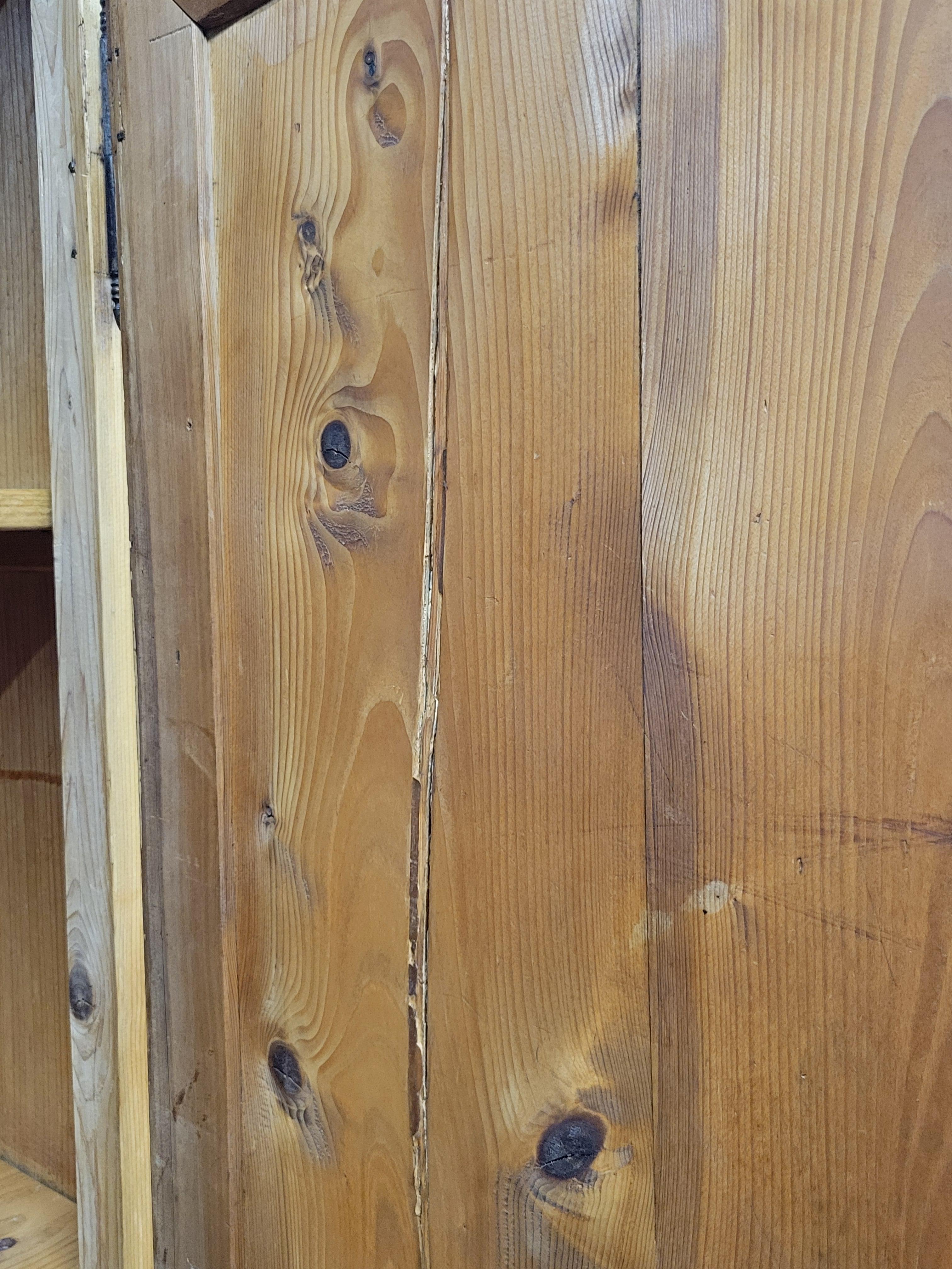 Antique Circa 1870 French Provincial Pine Wedding Armoire 7