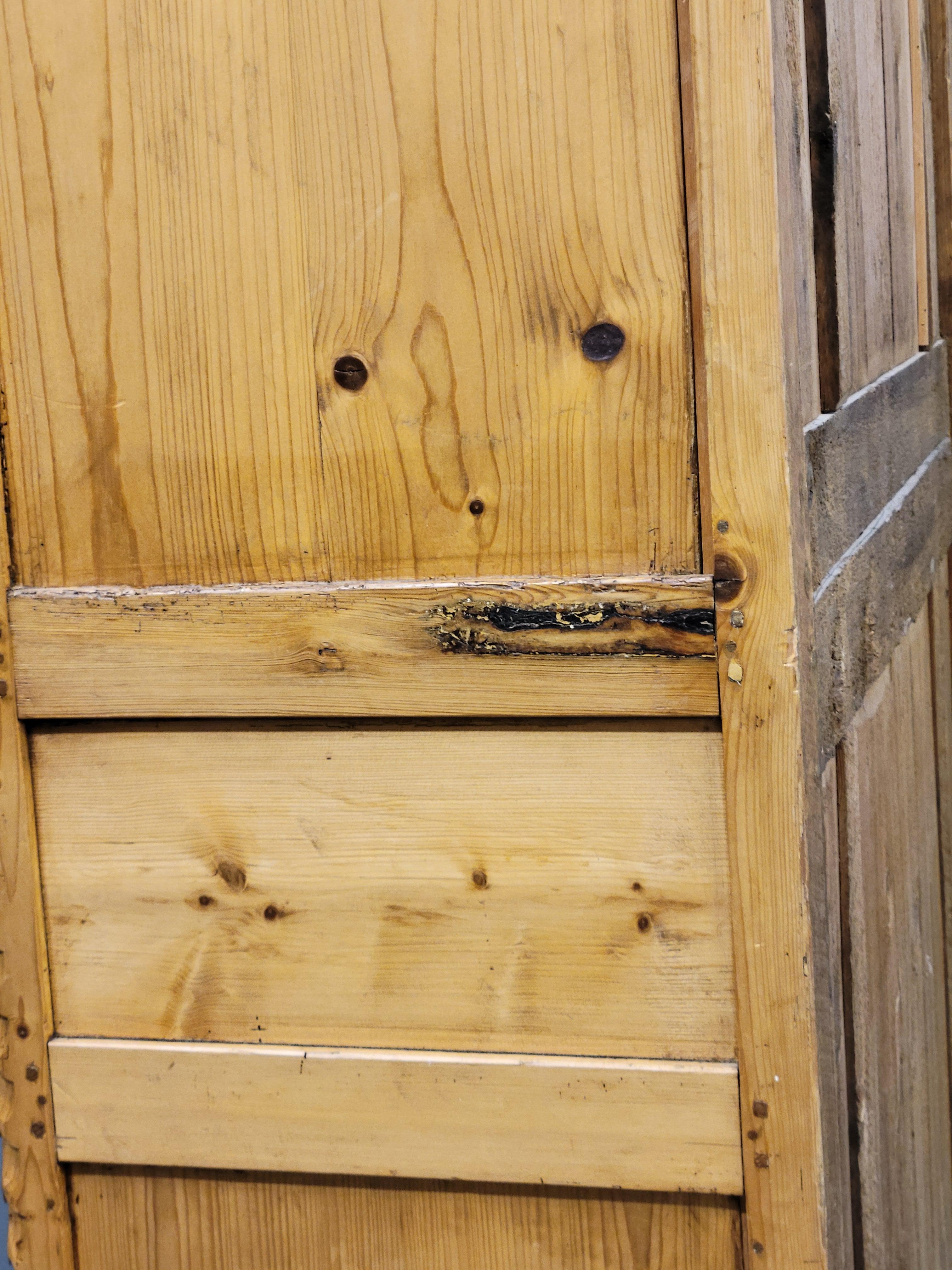 Antique Circa 1870 French Provincial Pine Wedding Armoire 10