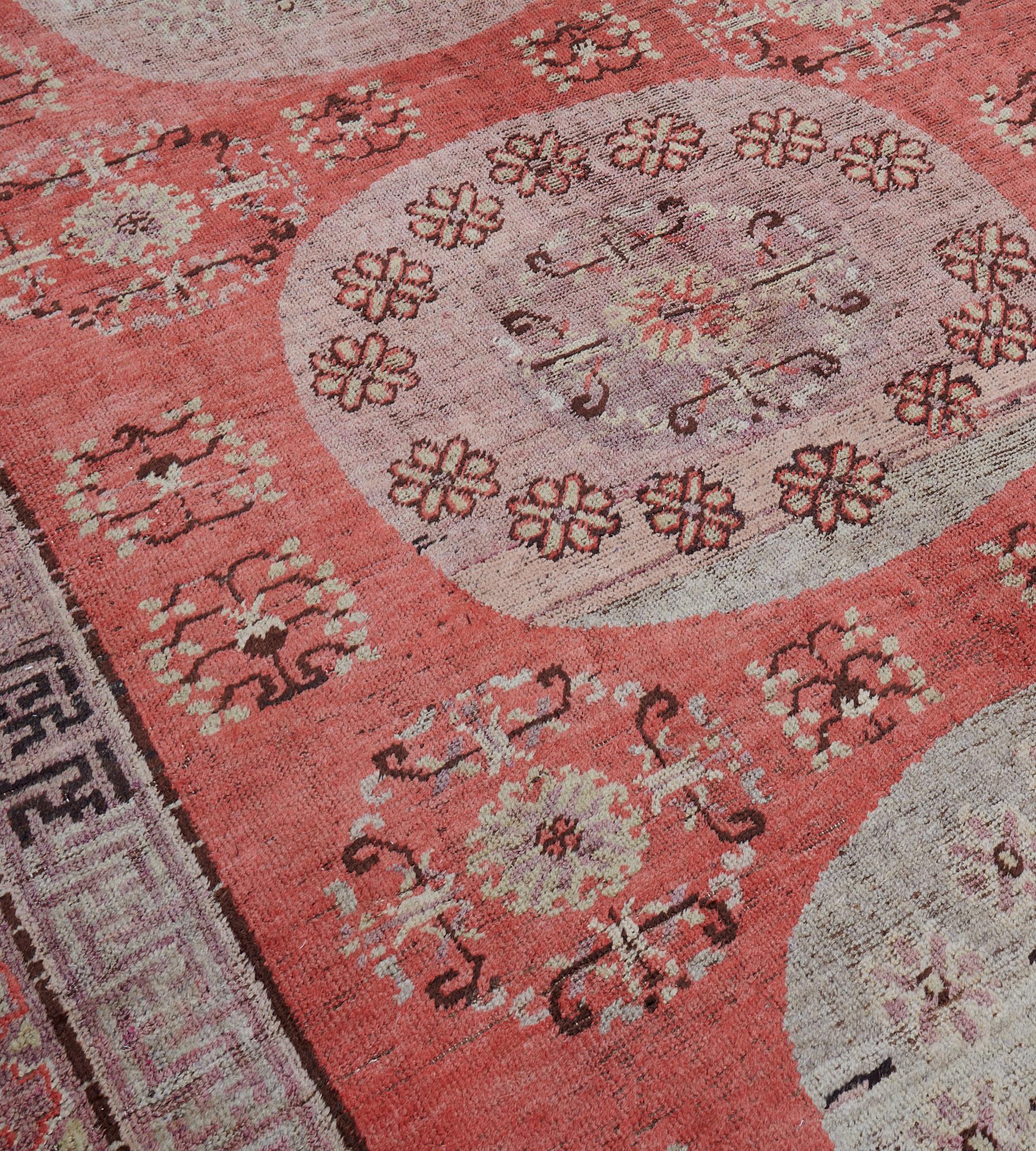 Antiker Khotan-Teppich aus Wolle CIRCA-1870 im Angebot 2