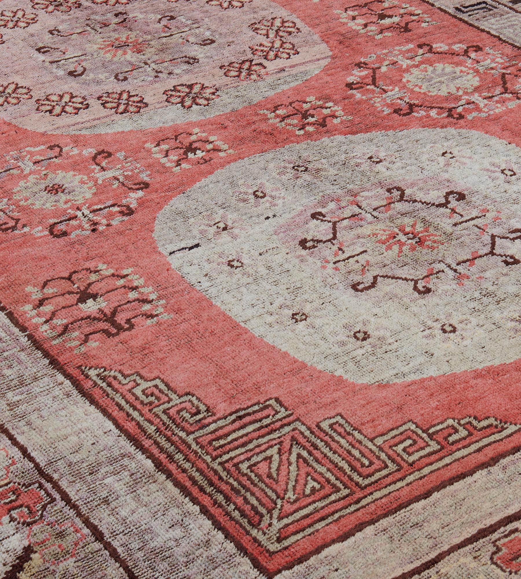 Antiker Khotan-Teppich aus Wolle CIRCA-1870 im Angebot 4