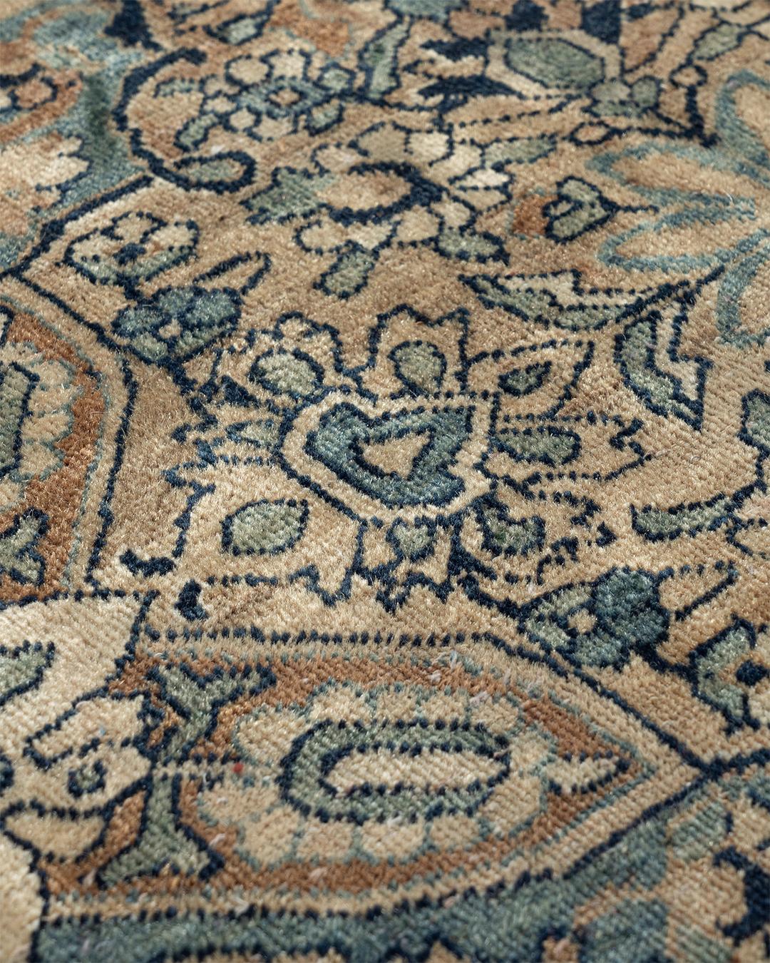 Antique Circa 1880 Brown Kirman Rug,  13' x 20' For Sale 5