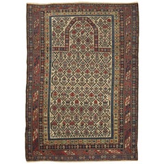 Antiker kaukasischer Dagestan-Teppich, um 1880  4'2 x 5'7 m