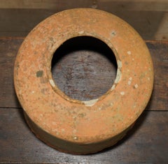 ANTiQUE CIRCA 1880 ENGLISH TERRACOTTA SEAKALE RHUBARB FORCER POT PLANTER