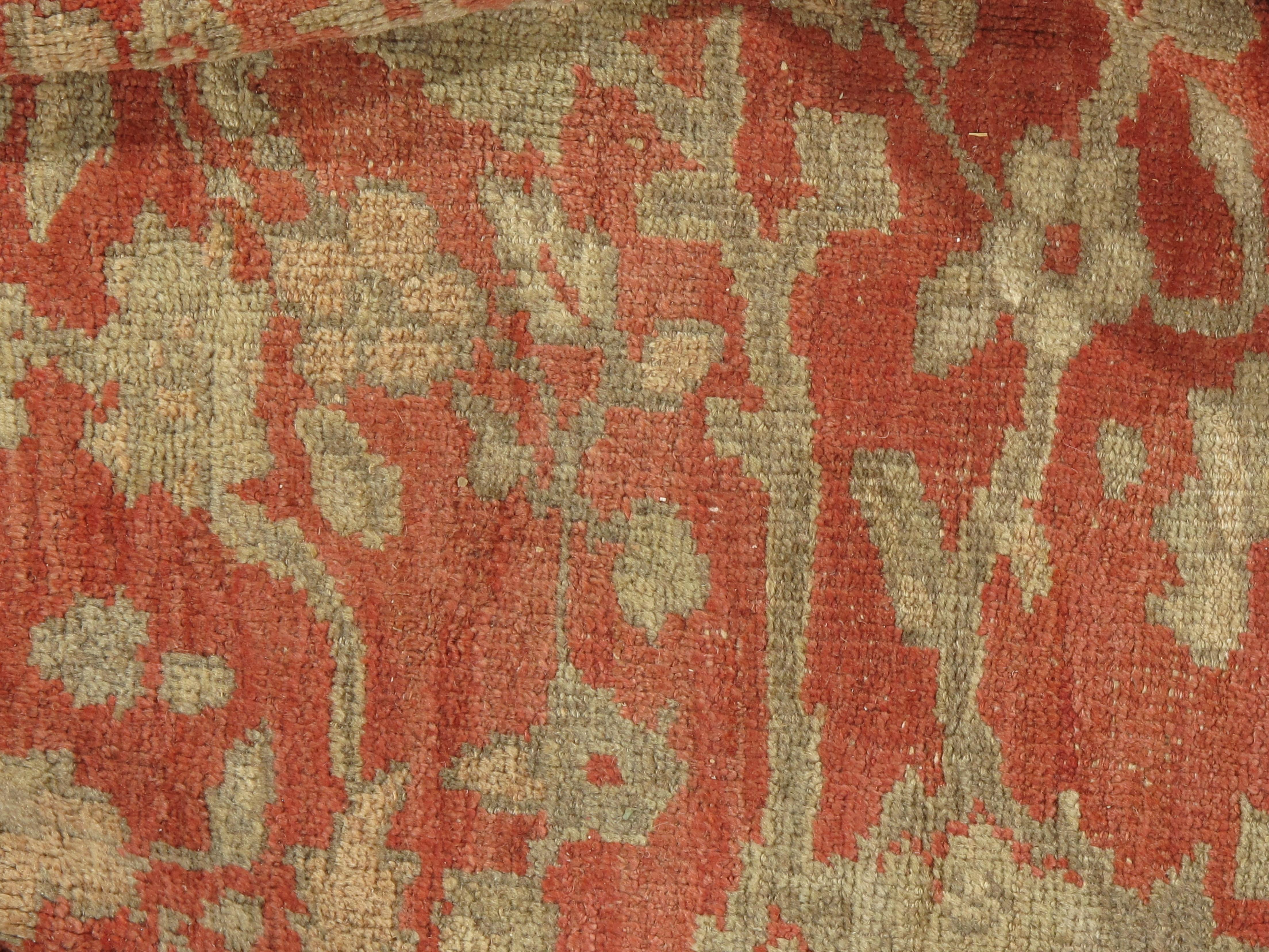Antike CIRCA 1880 Übergröße persischen Terrakotta Sultanabad Rugs, 17'6 x 23'9 im Angebot 4