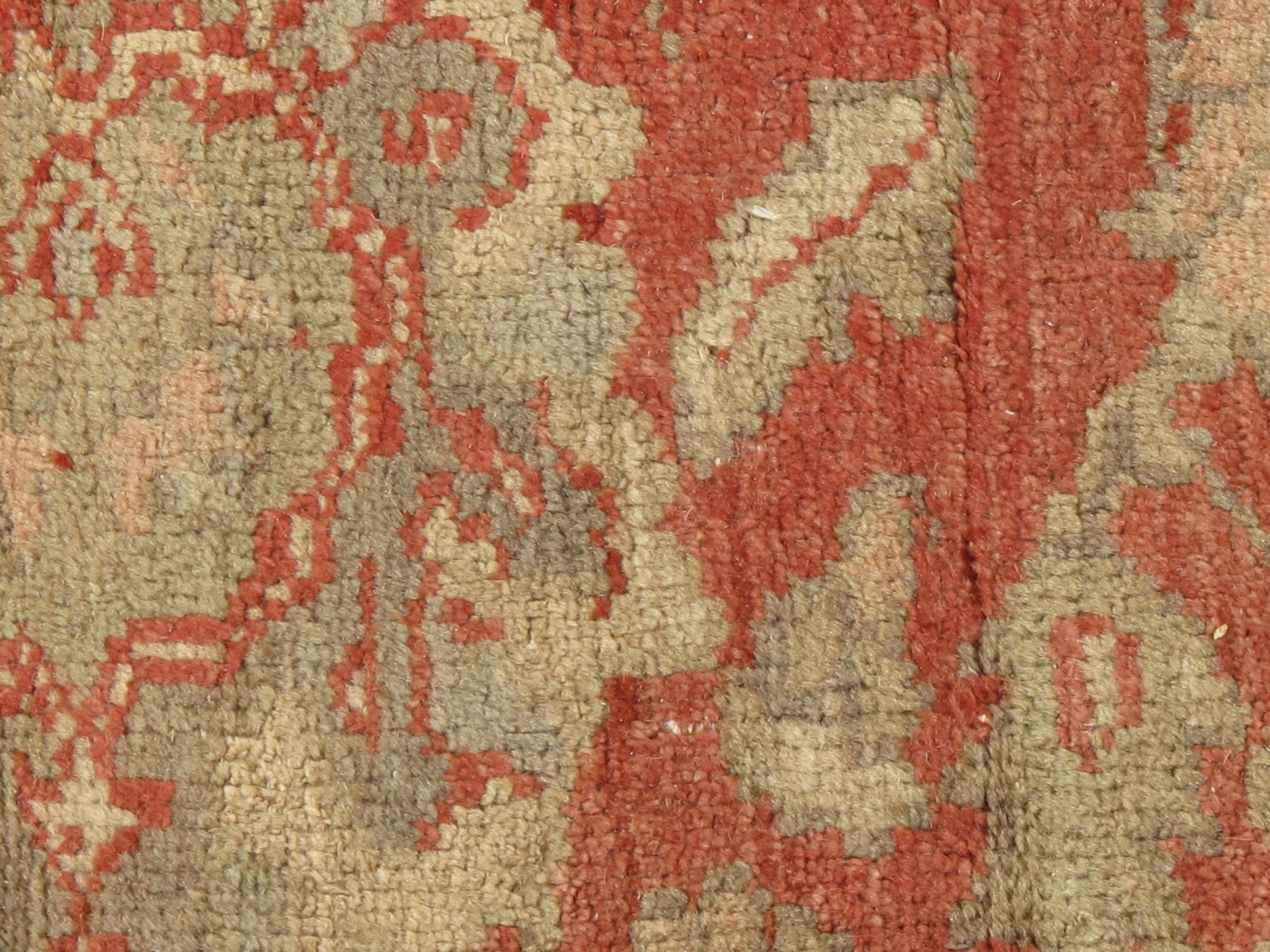 Antike CIRCA 1880 Übergröße persischen Terrakotta Sultanabad Rugs, 17'6 x 23'9 (19. Jahrhundert) im Angebot